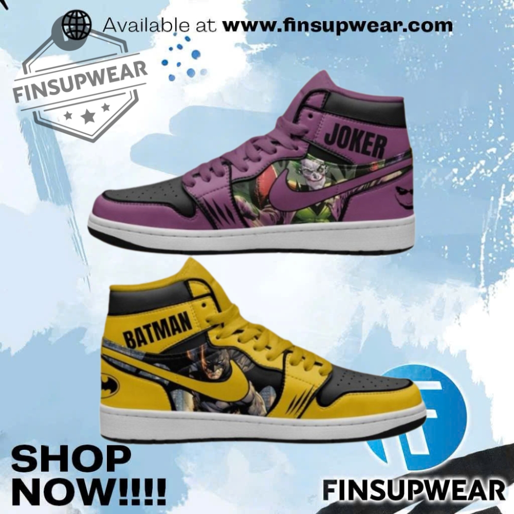 Batman Vs Joker Air Jordan 1 High Top Shoes