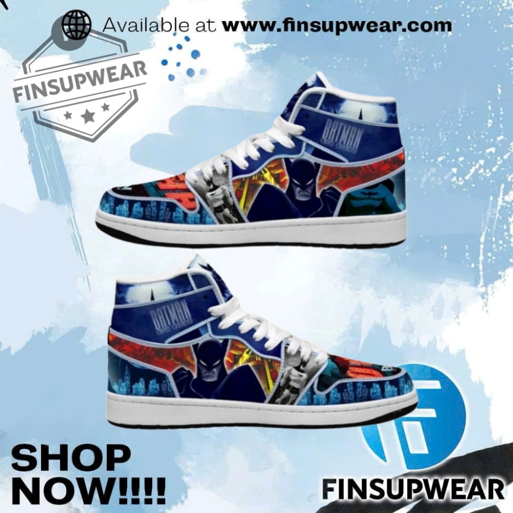 Batman Caped Crusade Air Jordan 1 High Top Shoes 1 Batman Caped Crusade Air Jordan 1 High Top Shoes