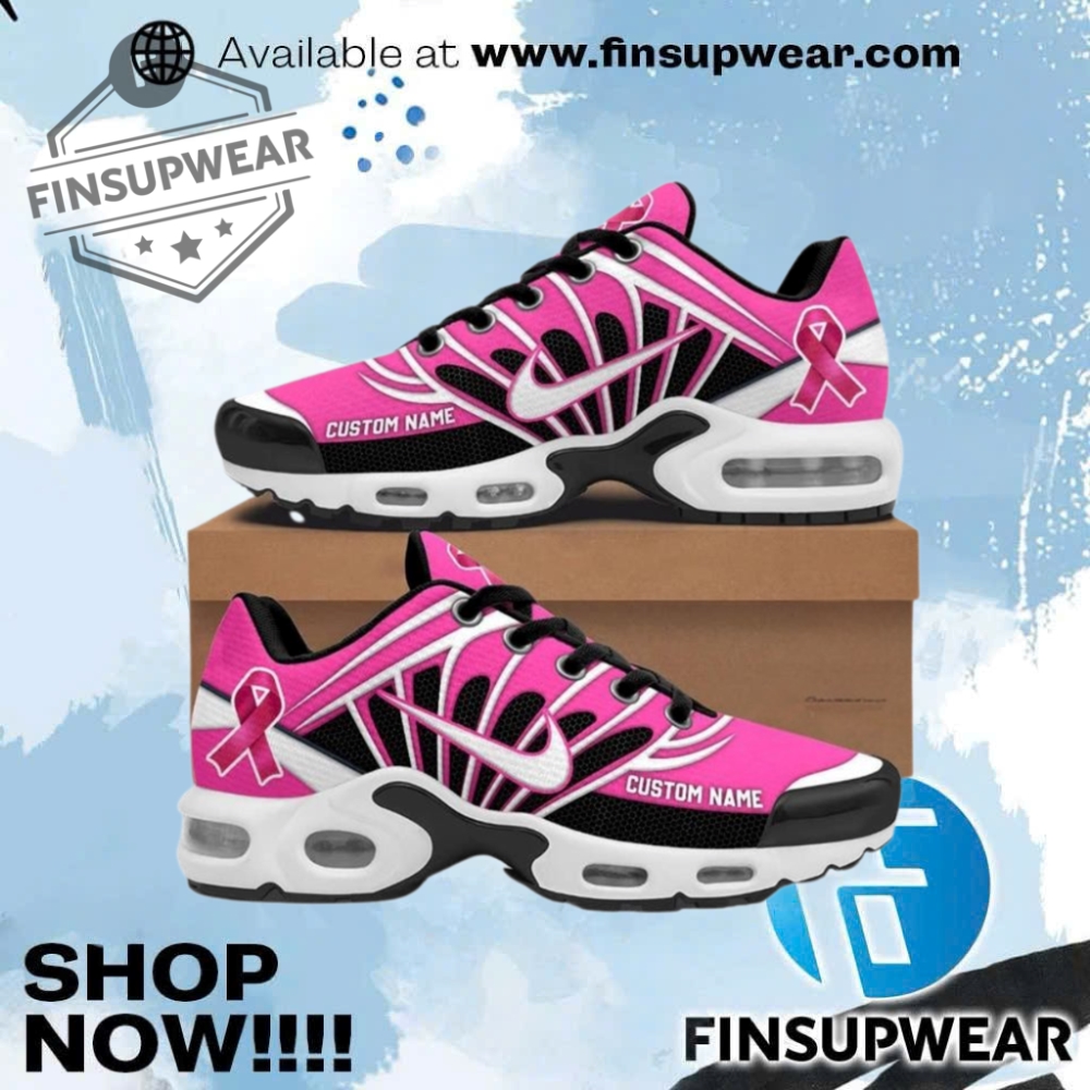 Breast Cancer Custom Air Max Plus Turned Nike Shoes 1 Breast Cancer Custom Air Max Plus Turned Nike Shoes