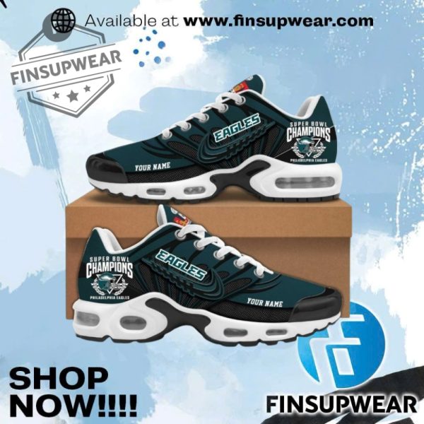 Philadelphia Eagles Super Bowl Lix Champion Tn Air Max Plus Shoes finsupwear 1