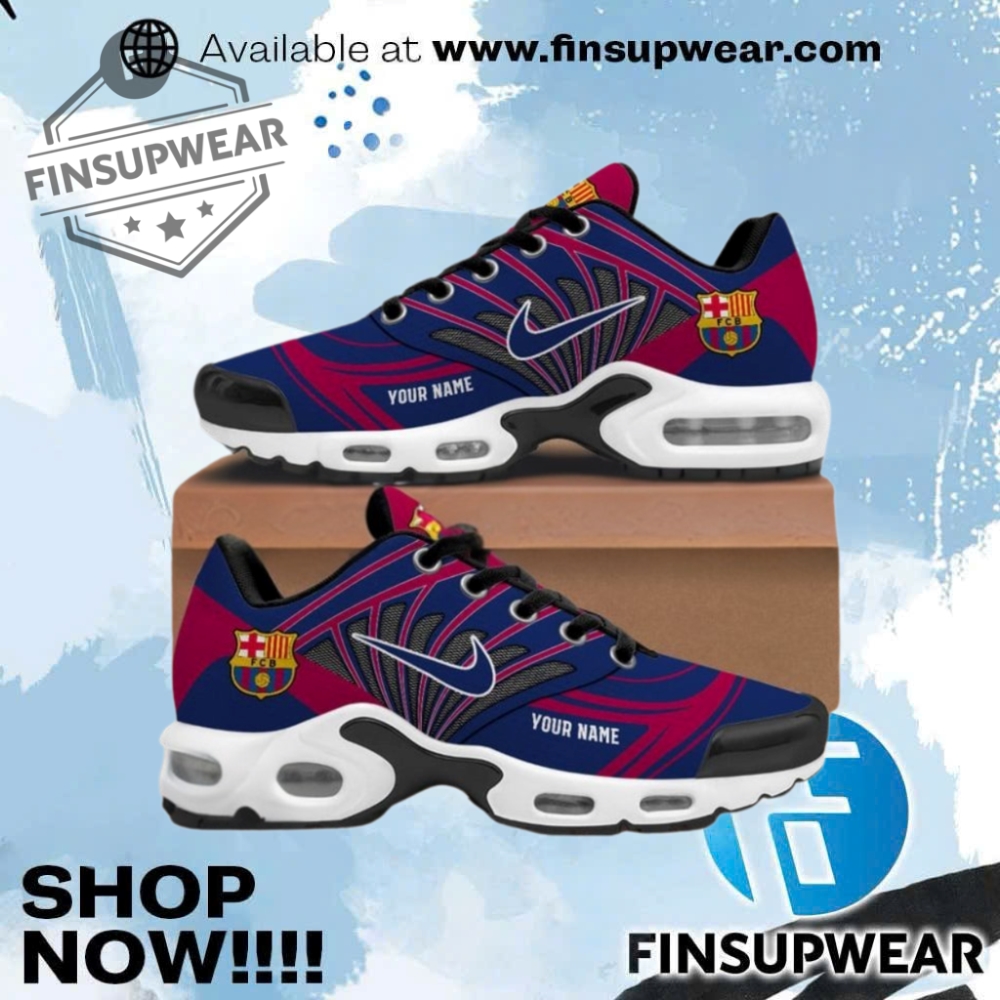 Barcelona Custom Air Max Turned Nike Shoes 1 Barcelona Custom Air Max Turned Nike Shoes