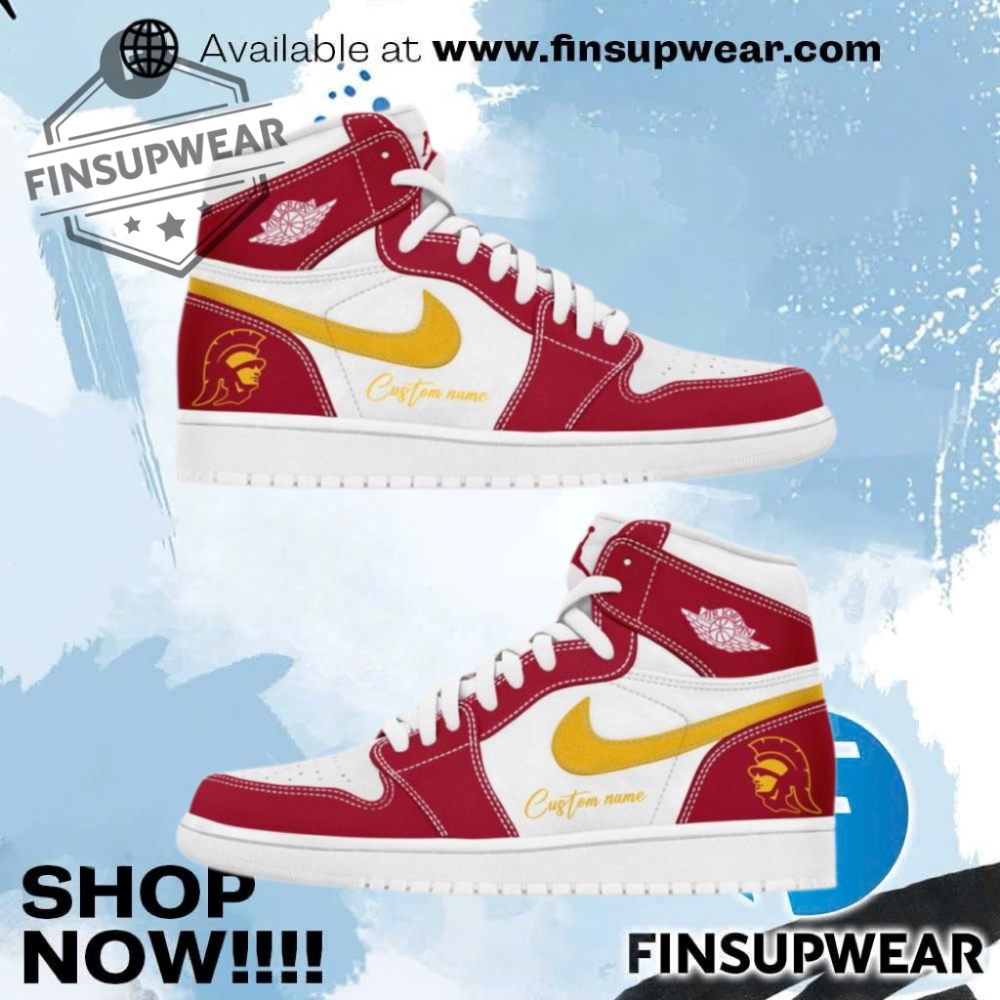 Usc Trojans Ncaa Football College Team Air Jordan 1