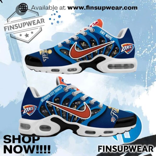 Oklahoma City Thunder 2025 Nba Finals Custom Air Max Sneakers finsupwear 1
