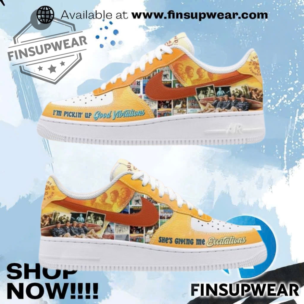 The Beach Boys Vintage Summer Tour Collectible Sneakers Air Force 1 1 The Beach Boys Vintage Summer Tour Collectible Sneakers Air Force 1