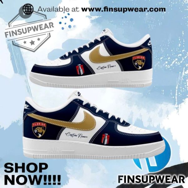 Florida Panthers 2025 Nhl Champions Custom Sneakers Air Force 1 finsupwear 1