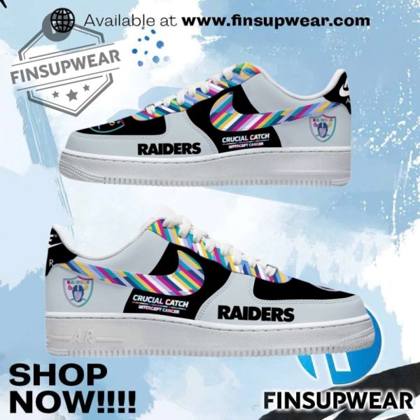 Nfl Las Vegas Raiders Crucial Catch Tribute Custom Shoes Air Force 1 finsupwear 1
