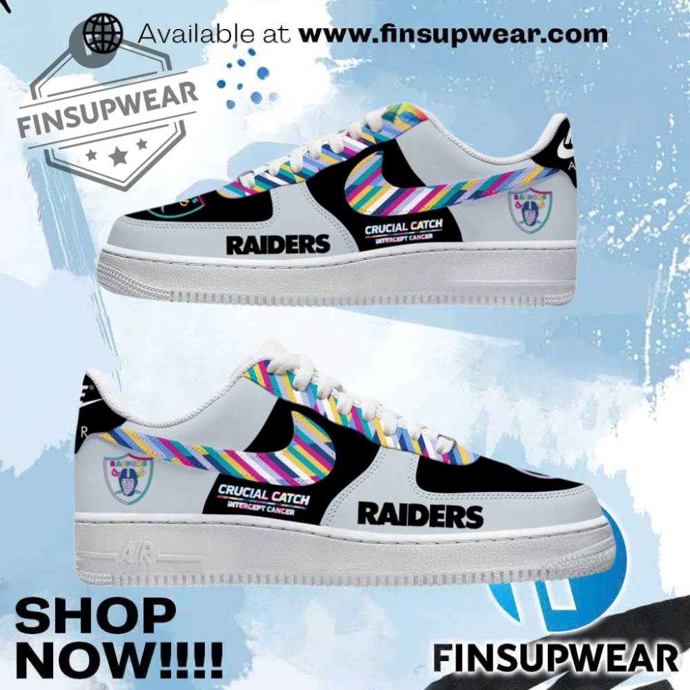 Nfl Las Vegas Raiders Crucial Catch Tribute Custom Shoes Air Force 1