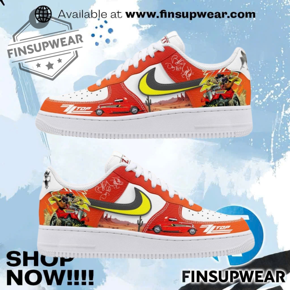 Zz Top Rock And Roll Hall Of Fame Tribute Sneakers Air Force 1