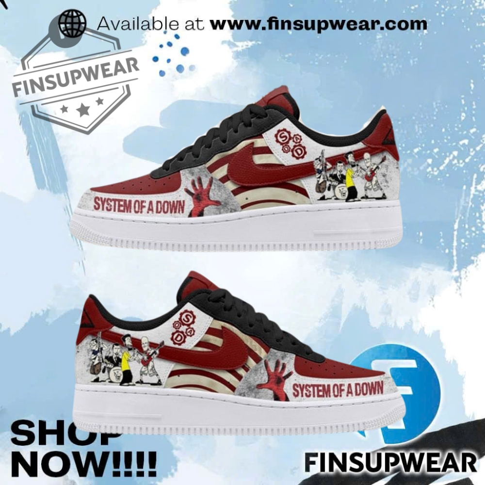 System Of A Down Special Edition Air Force 1 Shoes
