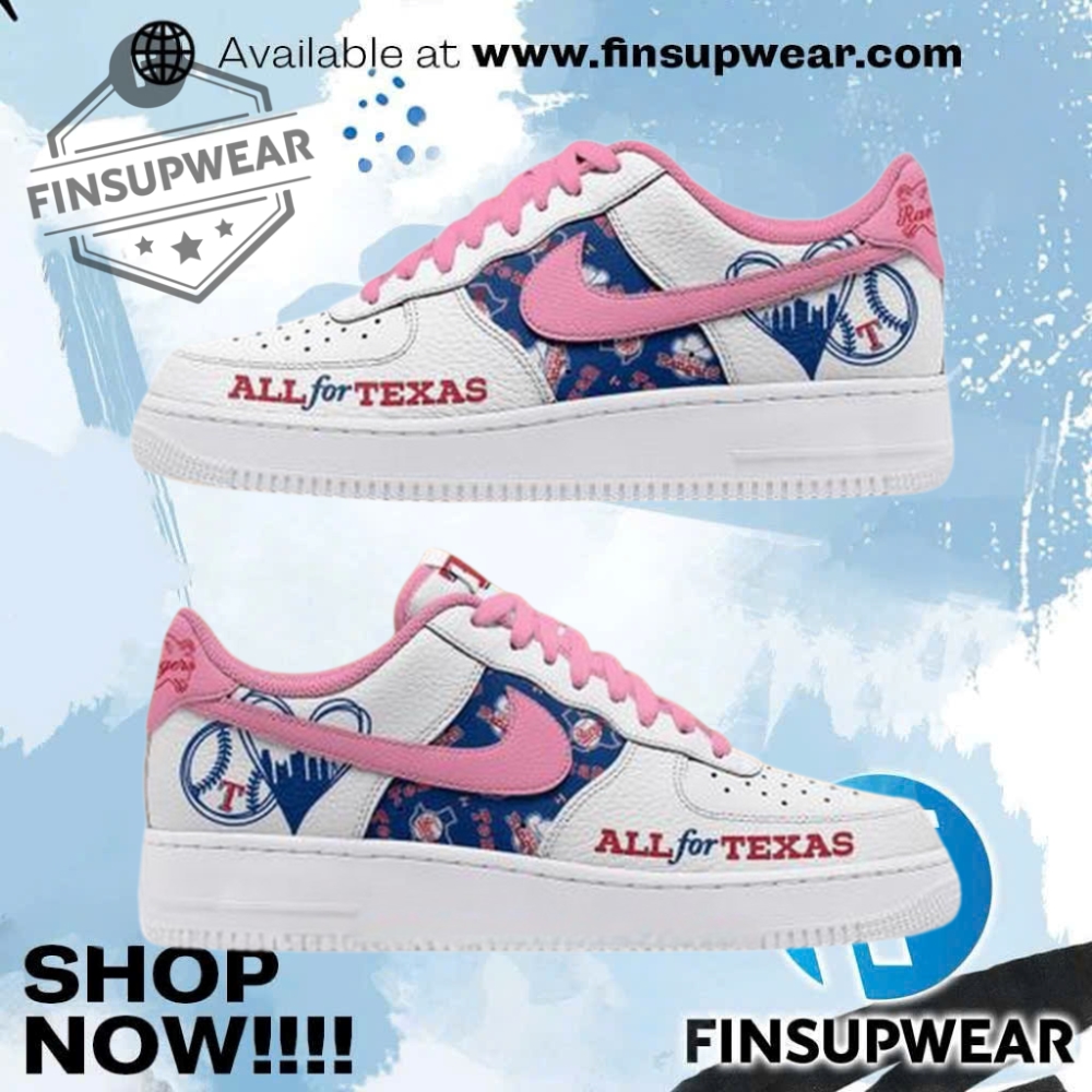 Texas Rangers All For Texas Limited Edition Air Force 1 Shoes