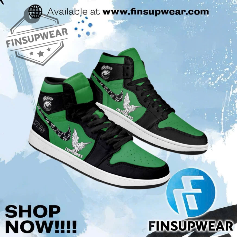 Deftones Green Air Jordan 1 Sneaker