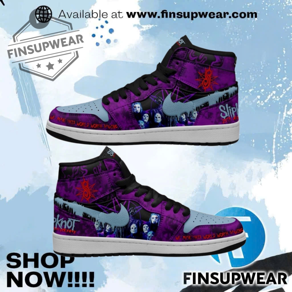 Slipknot Purple Horror Theme Limited Edition Corey Taylor Air Jordan 1