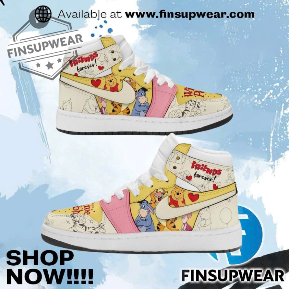 Winnie The Pooh Friends Forever Nike Air Jordan 1