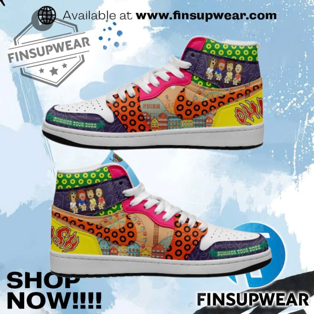 Phish Band Summer Tour 2025 Limited Edition Air Jordan 1 Shoes