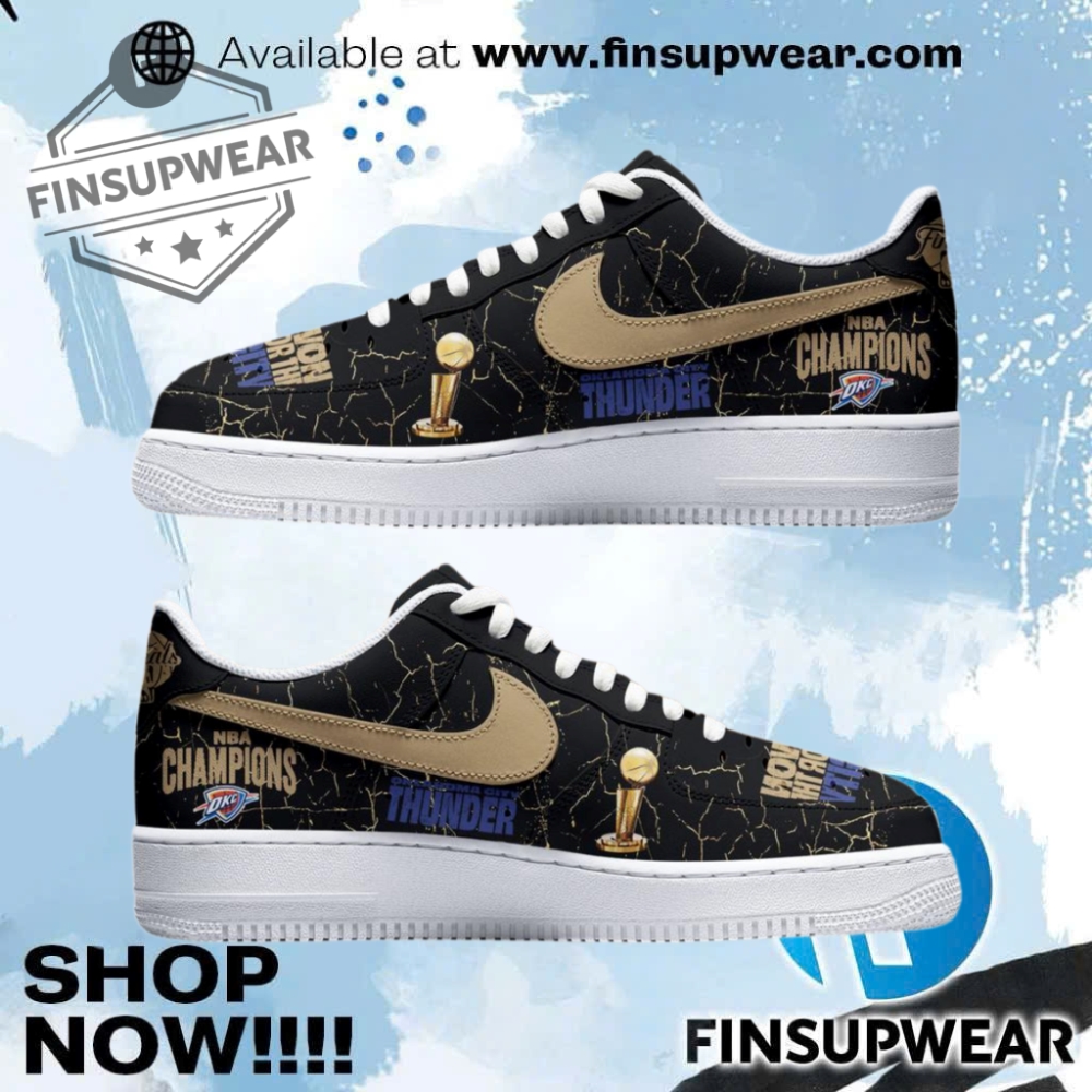 Okc Thunder Up Nba Champions 2025 Limited Edition Air Force 1 finsupwear 1