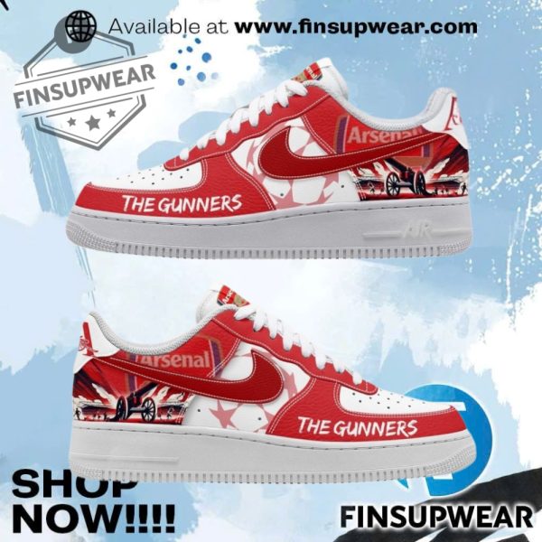 Arsenal Epl The Gunners New 2025 Premium Air Force 1 Sneakers finsupwear 1
