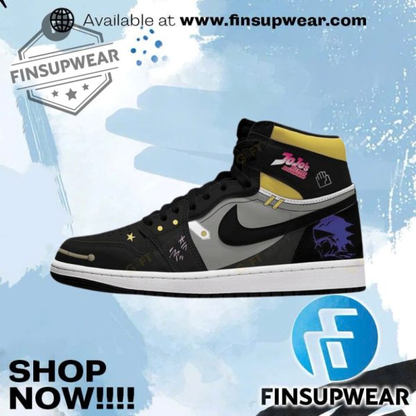 Jotaro Kujo Jojos Bizarre Adventure Air Jordan 1 Sneaker finsupwear 1