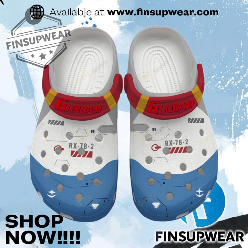 Rx782 Gundam Clogs Shoes 1 RX-78-2 GUNDAM Clogs Shoes Crocs