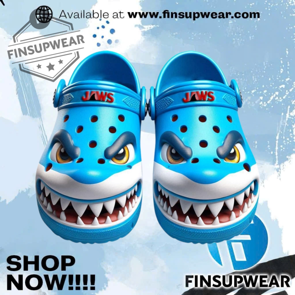 Jaws Movie Limited Edition Crocs Clogs Shoes 1 JAWS Movie Limited Edition Crocs Clogs Shoes Crocs