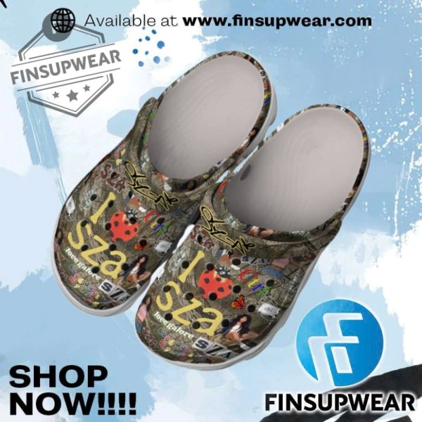 Sza Grand National Tour Camo Crocs Shoes finsupwear 1