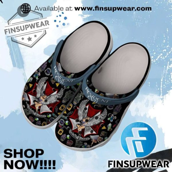 Resident Evil Crocs Shoes finsupwear 1