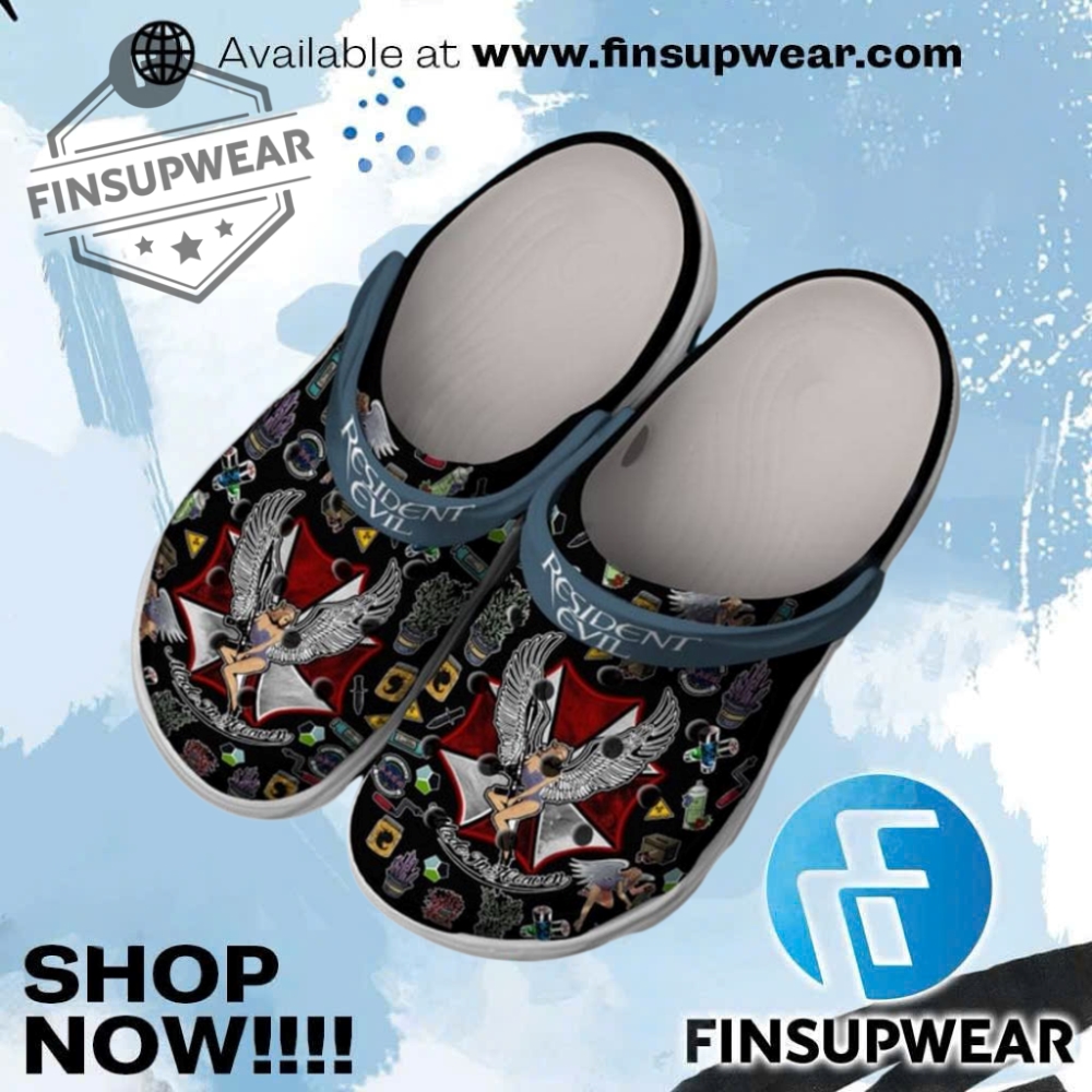 Resident Evil Crocs Shoes 1 Resident Evil Crocs Shoes finsupwear 1