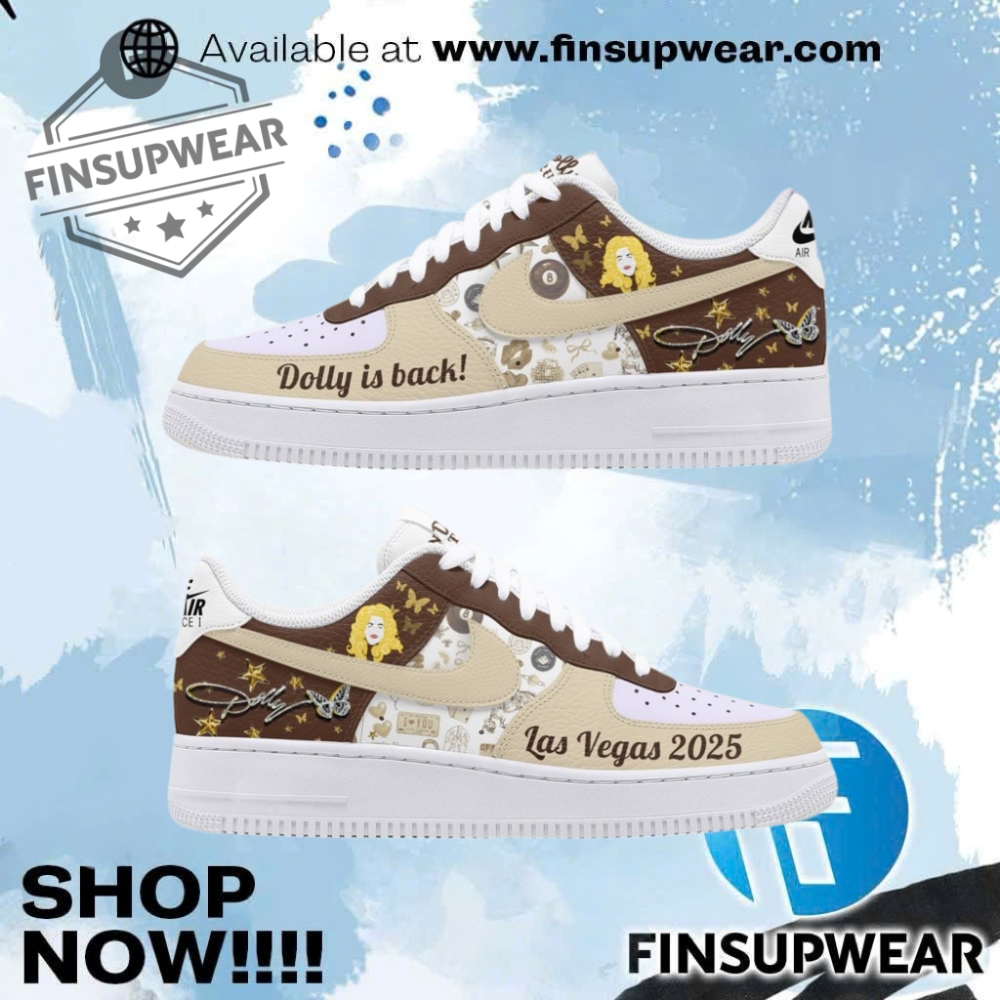 Dolly Parton Las Vegas 2025 In Dolly We Trust Air Force 1 Sneakers