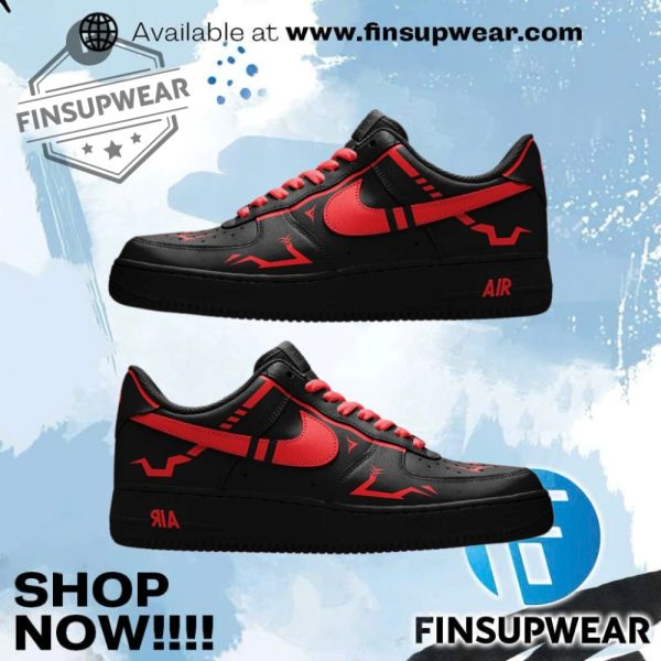 Jujutsu Kaisen Sukuna Theme Custom Air Force 1 Sneaker For Anime Fans finsupwear 1