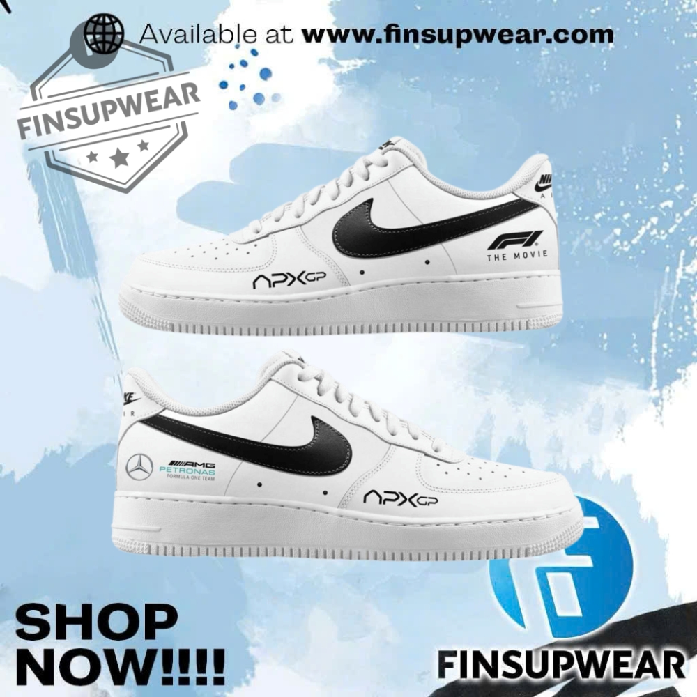 Mercedes F1 Team X F1 The Movie 2025 Apxgp Brad Pitt Air Force 1 Sneaker Limited Edition