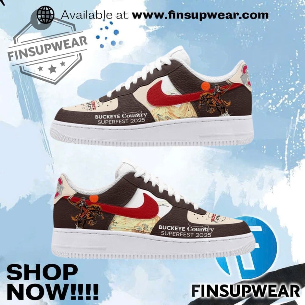 Buckeye Country Super Fest 2025 Limited Edition Air Force 1 1 Buckeye Country Super Fest 2025 Limited Edition Air Force 1