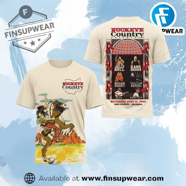 Buckeye Country Superfest 2025 Ohio Stadium Shirt finsupwear 1