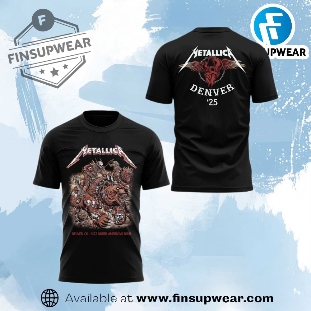 Metallica M72 Denver Concert Black Shirt