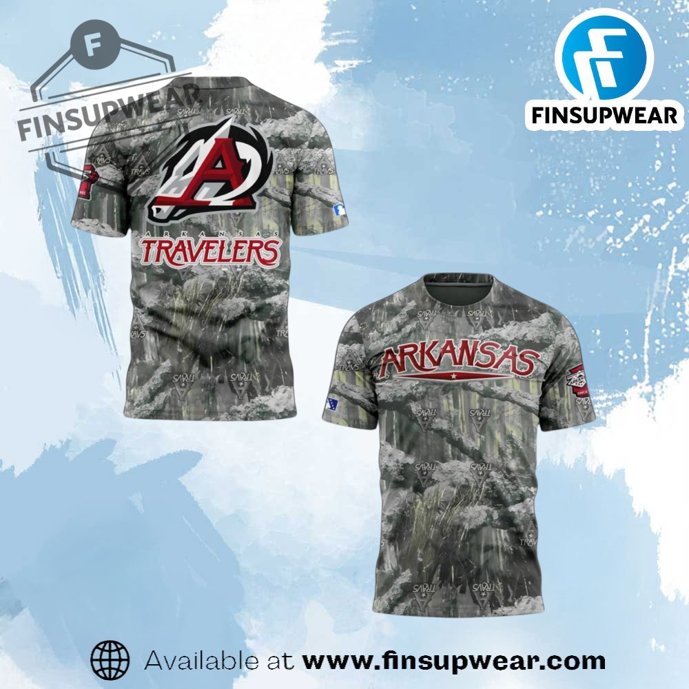 Arkansas Travelers 2025 New Limited Edition Camo Shirt