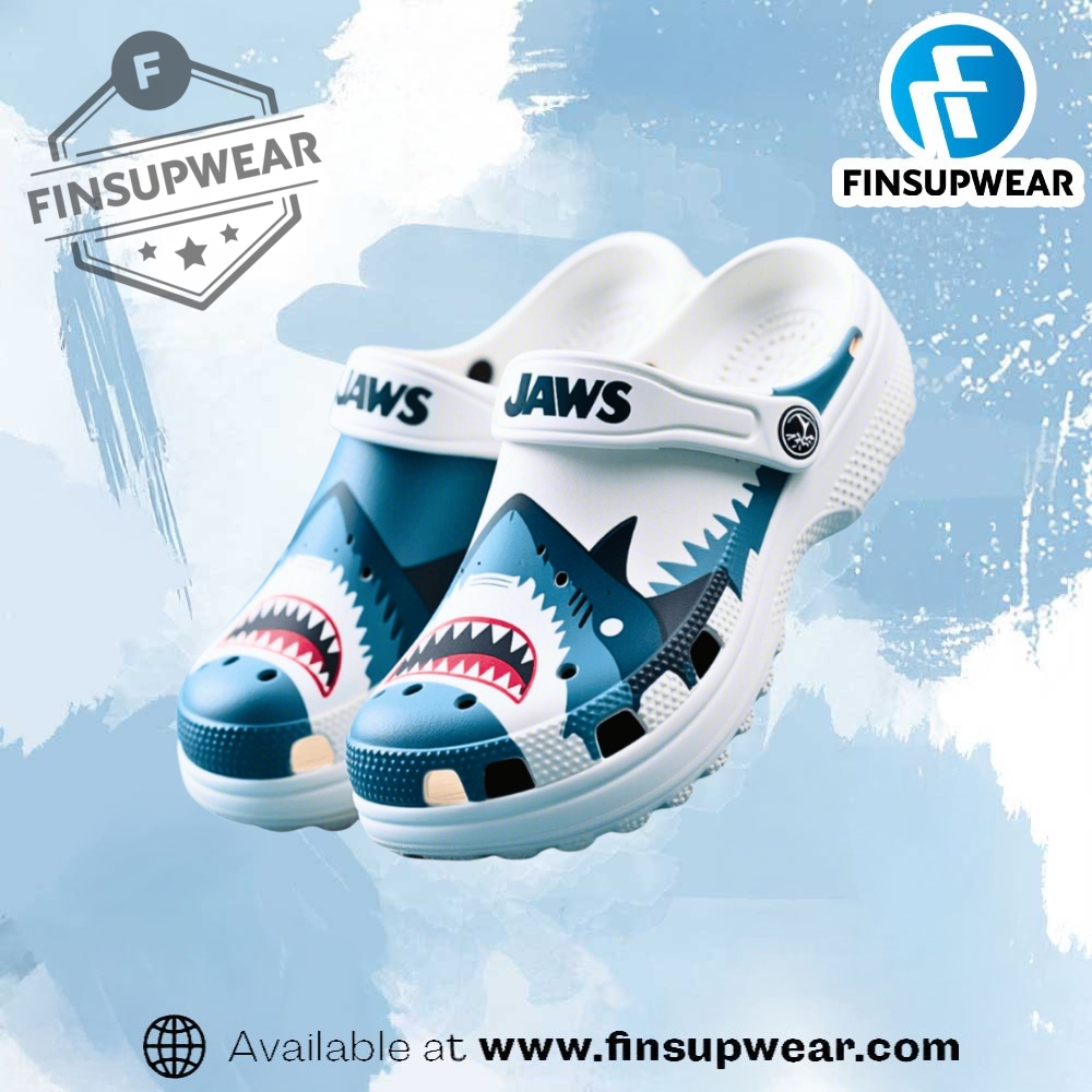 Jaws Movie Crocs Crocband Clogs Shoes