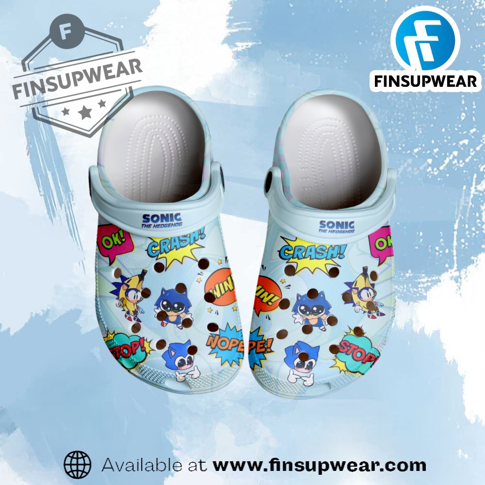 Sonic The Hedgehog Game Crocs Crocband Clogs Shoes