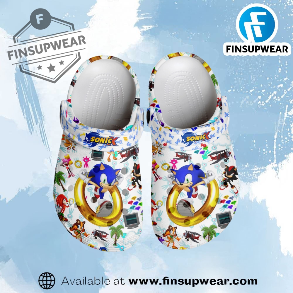 Sonic The Hedgehog Game Crocs Crocband Clogs Shoes