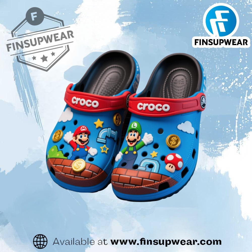Super Mario Games Crocs Crocband Clogs Shoes
