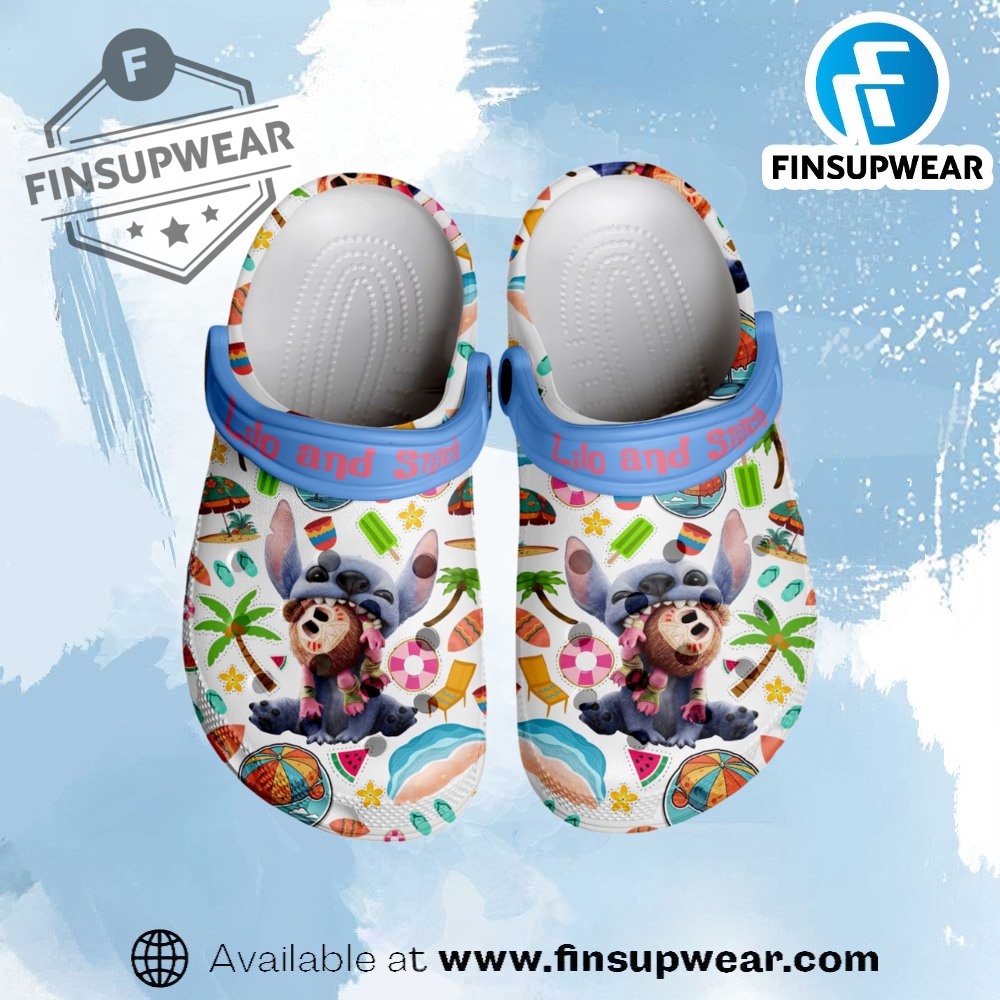 Lilo And Stitch Cartoon Crocs Crocband Clogs Shoes