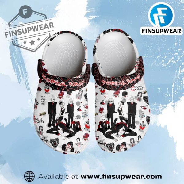 My Chemical Romance Music Crocs Crocband Clogs Shoes finsupwear 1