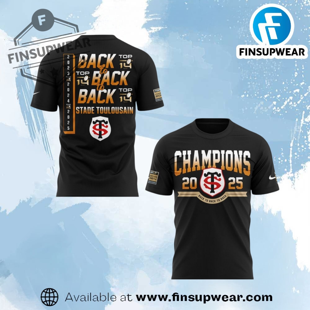 Stade Toulousain Champions Top 14 Rugby 2025 Shirt