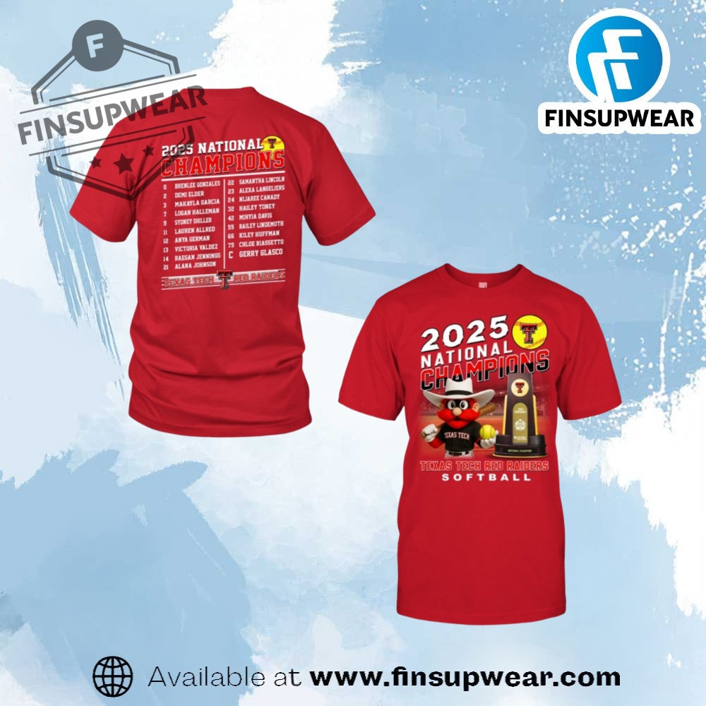 Texas Tech Softball 2025 National Champions Shirt