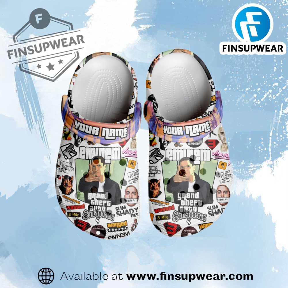 Eminem X Grand Theft Auto Advance Music Crocs Crocband Clogs Shoes