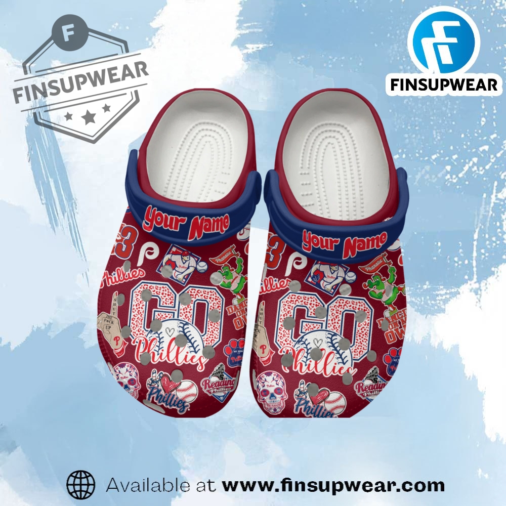 Philadelphia Phillies Mlb Sport Crocs Crocband Clogs Shoes