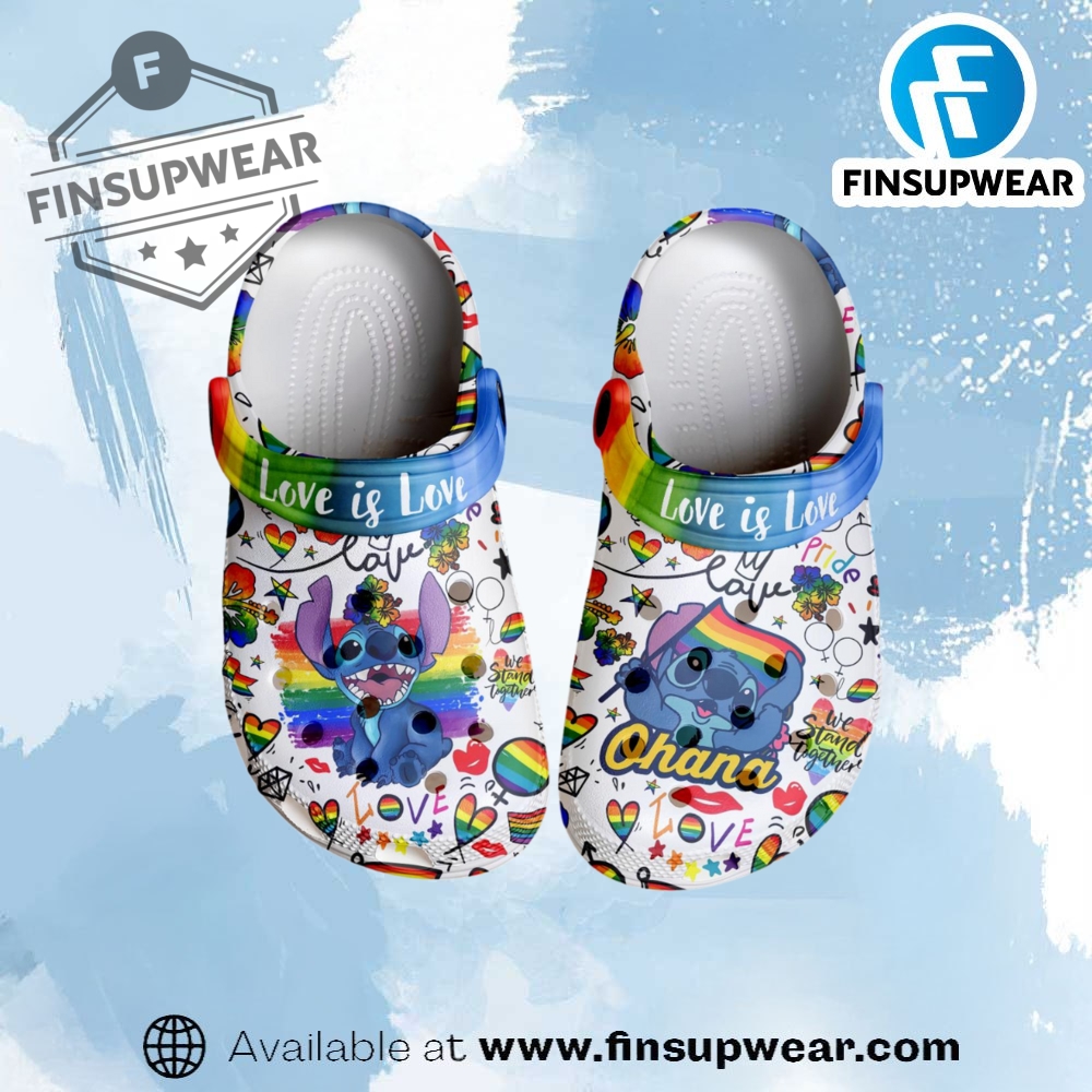 Lilo And Stitch X Pride Month Cartoon Crocs Crocband Clogs Shoes