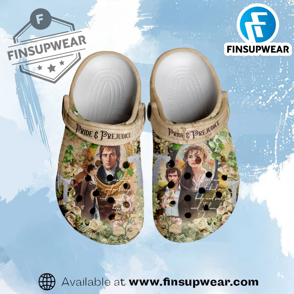 Pride And Prejudice Movie Crocs Crocband Clogs Shoes finsupwear 1