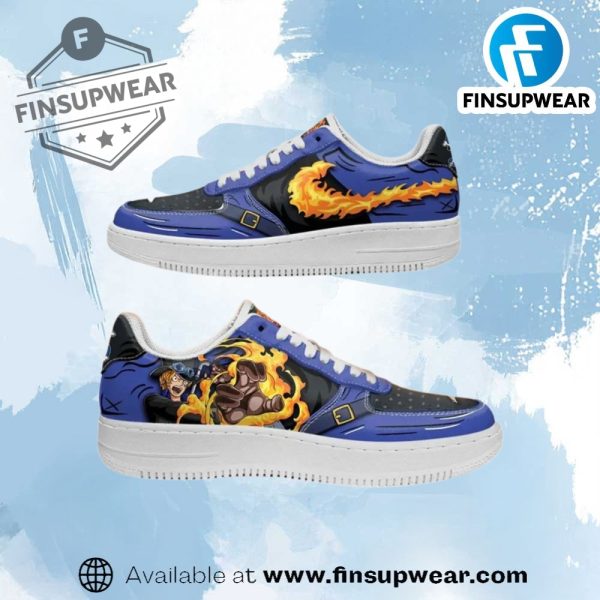 Sabo Air Force Custom Anime Shoes finsupwear 1