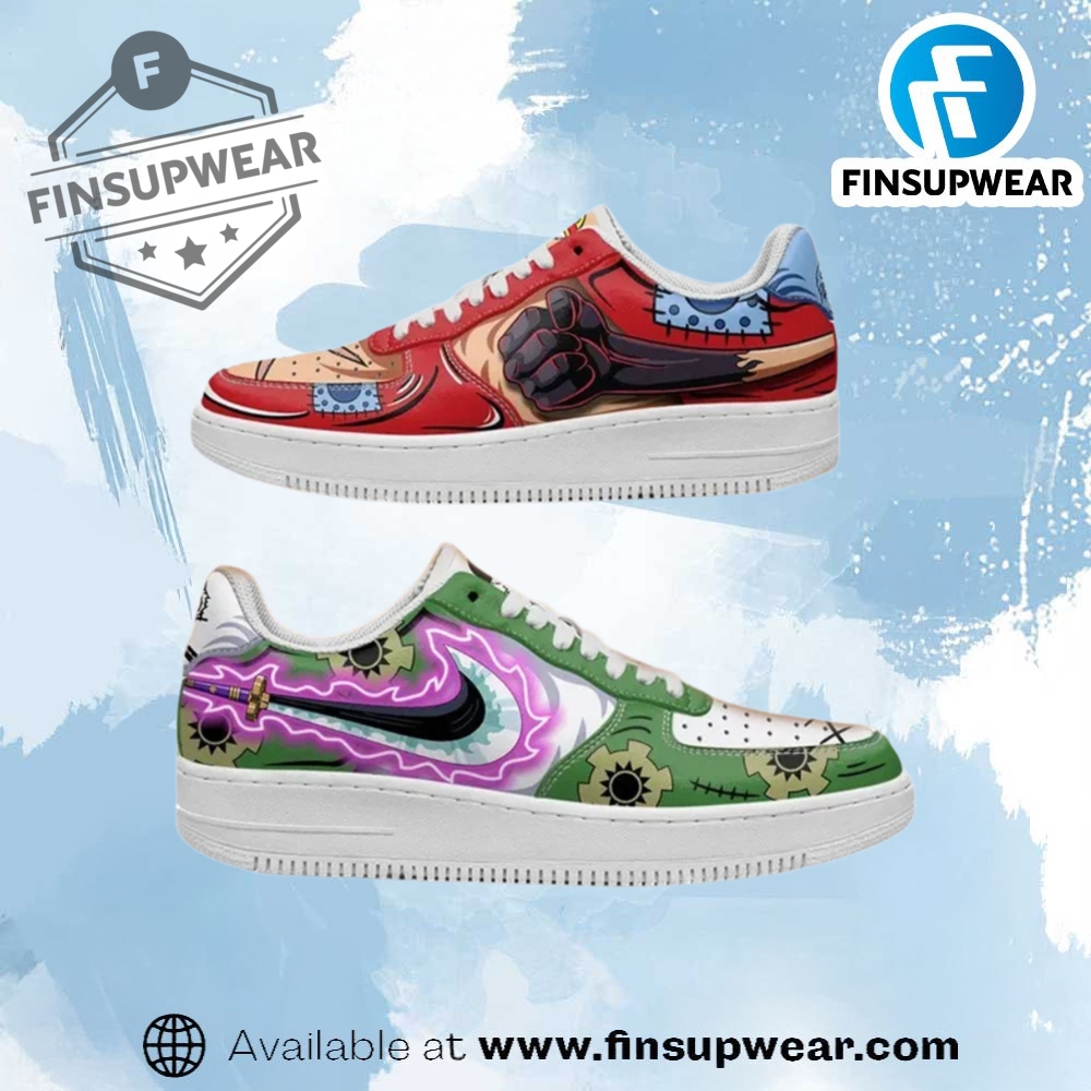 Luffy And Zoro Air Force Custom Anime Shoes