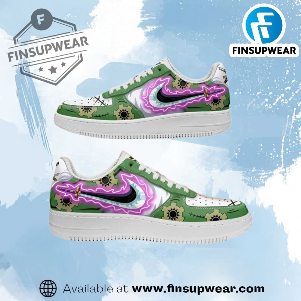 Zoro Enma Blade Air Force Custom Anime Shoes