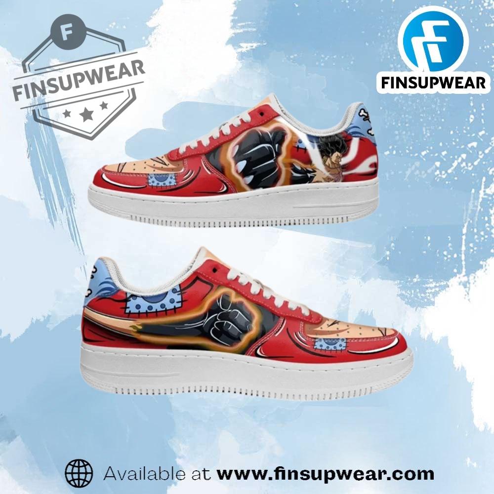 Luffy Armament Haki Air Force Custom Anime Shoes
