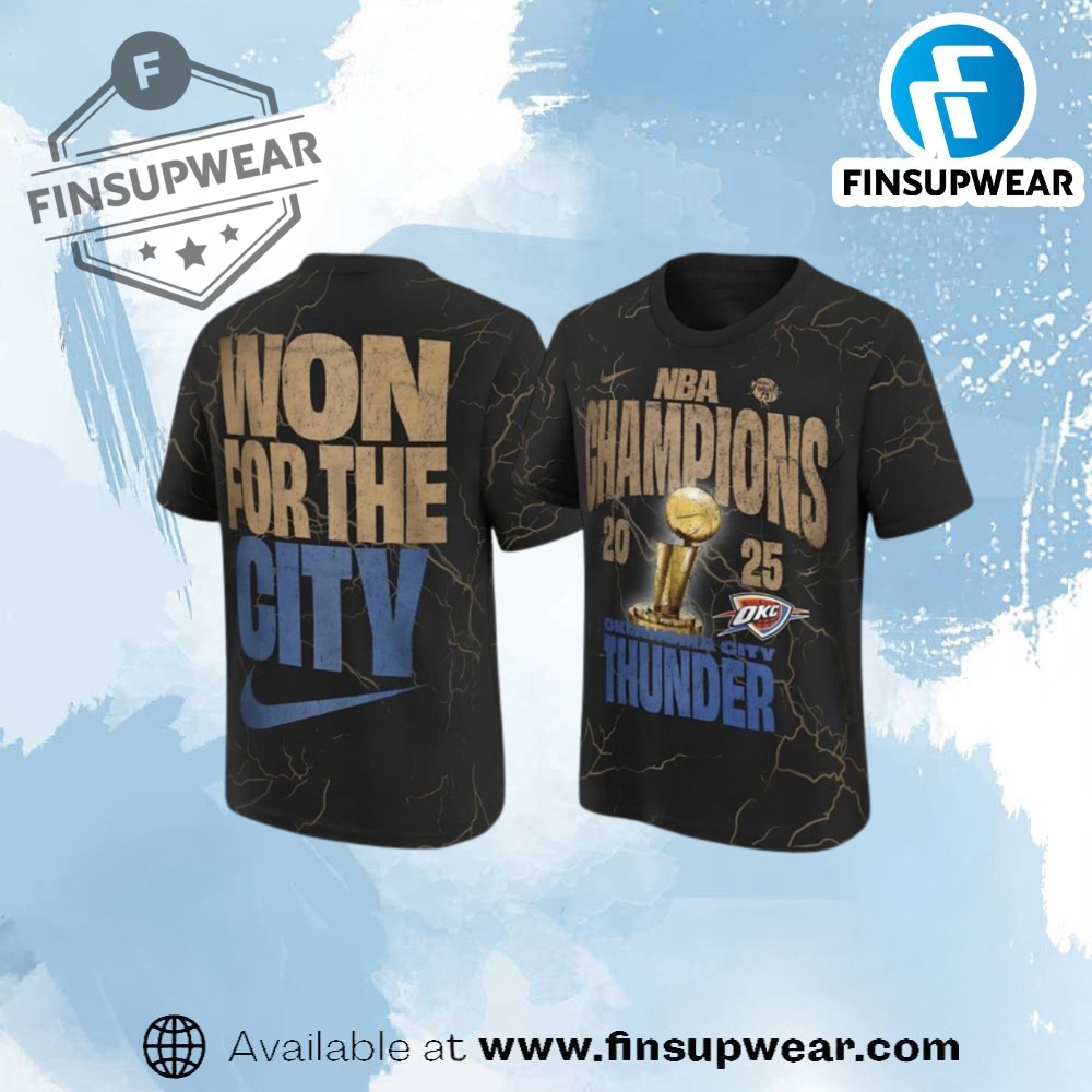 Oklahoma City Thunder Nba Champions Confetti Locker Room Shirt